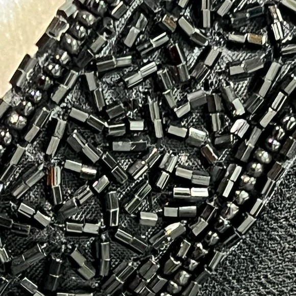 Vintage Julian Wilder black bead formal top size 20 - Picture 7 of 14